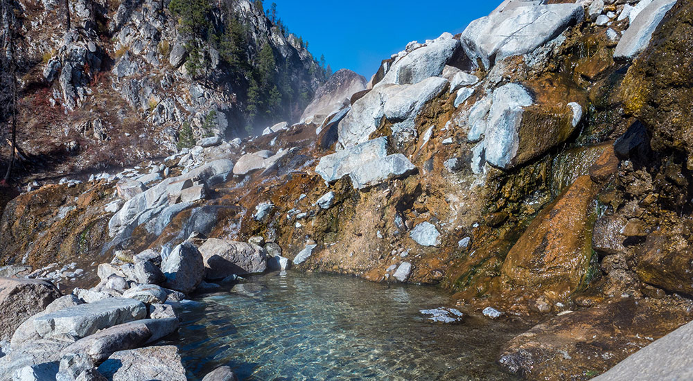 Hot- Springs in Payette National Forest